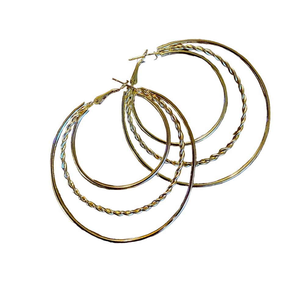 Triple Hoop Earrings
